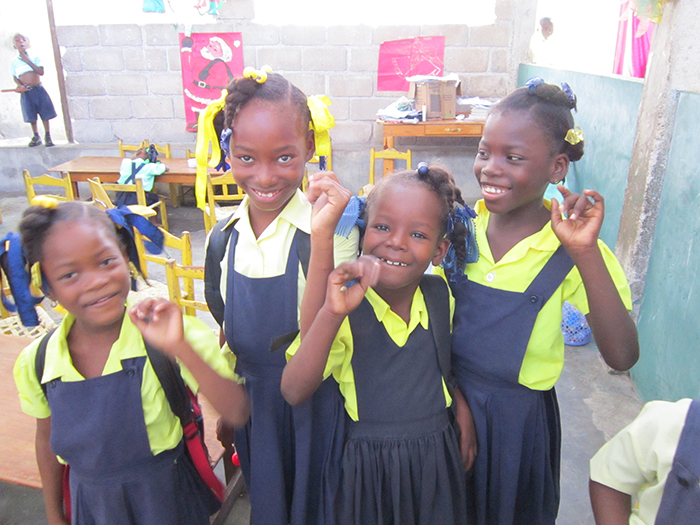 Girls at a Haitian School