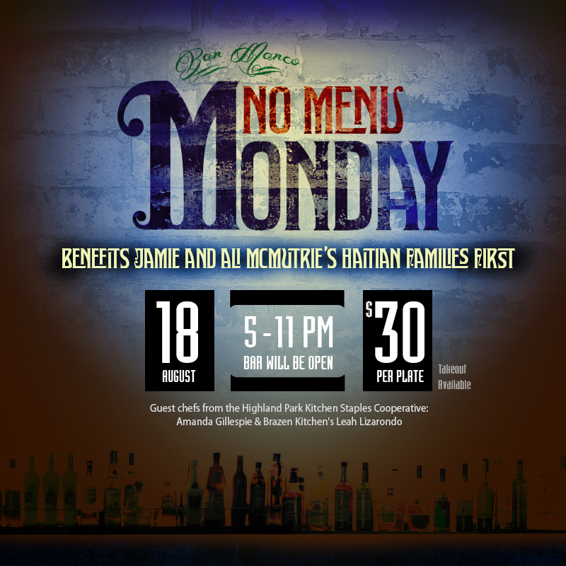 No Menu Monday 2014 | Bar Marco